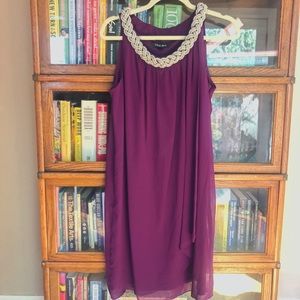 S.L. Fashions embellished dress